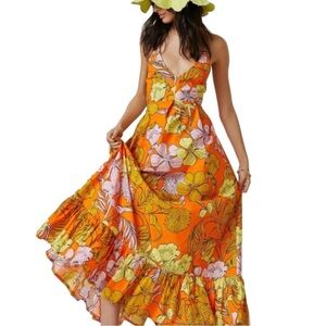 Anthropologie Plenty by Tracy Reese Floral Maxi Dress Size XS